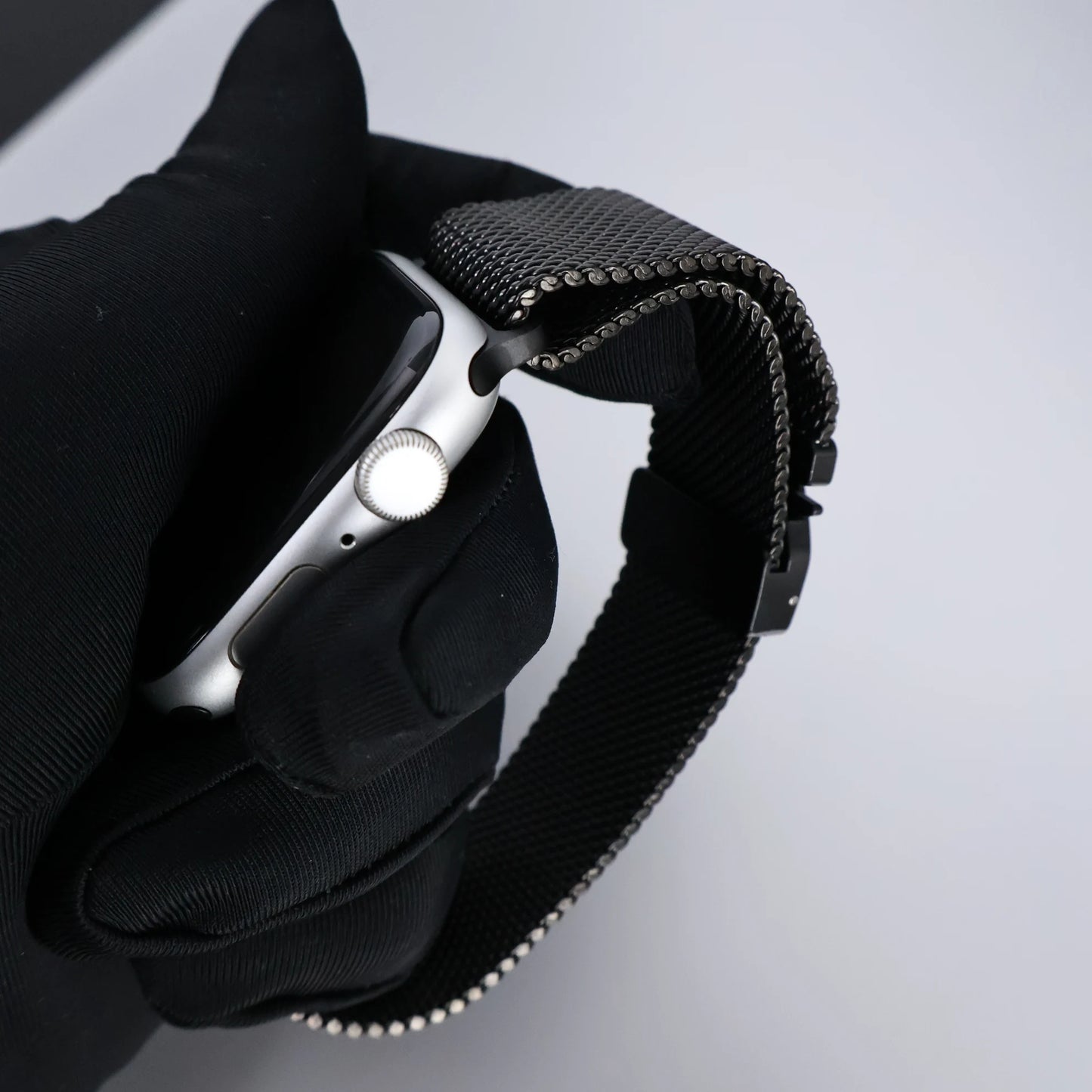 Titanium Band for Apple Watch Ultra 2 (49mm) – Milanese Loop with Secure Parachute Buckle, Compatible with Series 5-10