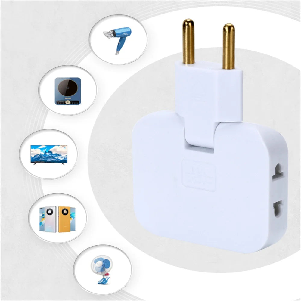 Portable Plug Adapter Power Plate | Multi-Wire 1 to 3 Conversion | 180° Rotation AC Adapter | 2~20PCS Extension Outlets