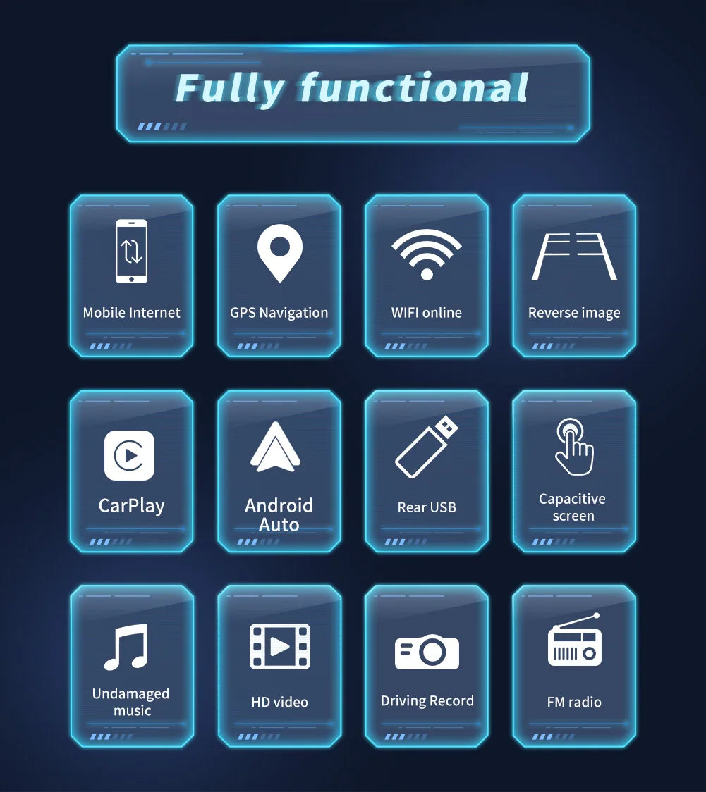 2DIN Android Car Radio for Volkswagen Golf 5/6, Polo, Passat B6/B7, CC, Skoda, Jetta - Multimedia, CarPlay, Wifi & GPS Navigation