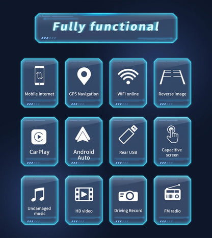 2DIN Android Car Radio for Volkswagen Golf 5/6, Polo, Passat B6/B7, CC, Skoda, Jetta - Multimedia, CarPlay, Wifi & GPS Navigation