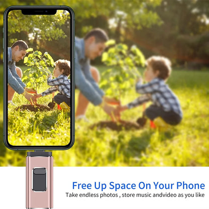 iPhone USB Flash Drive – 3-in-1 USB 3.0 Pen Drive 32GB to 2TB, MFi Certified Memory Stick