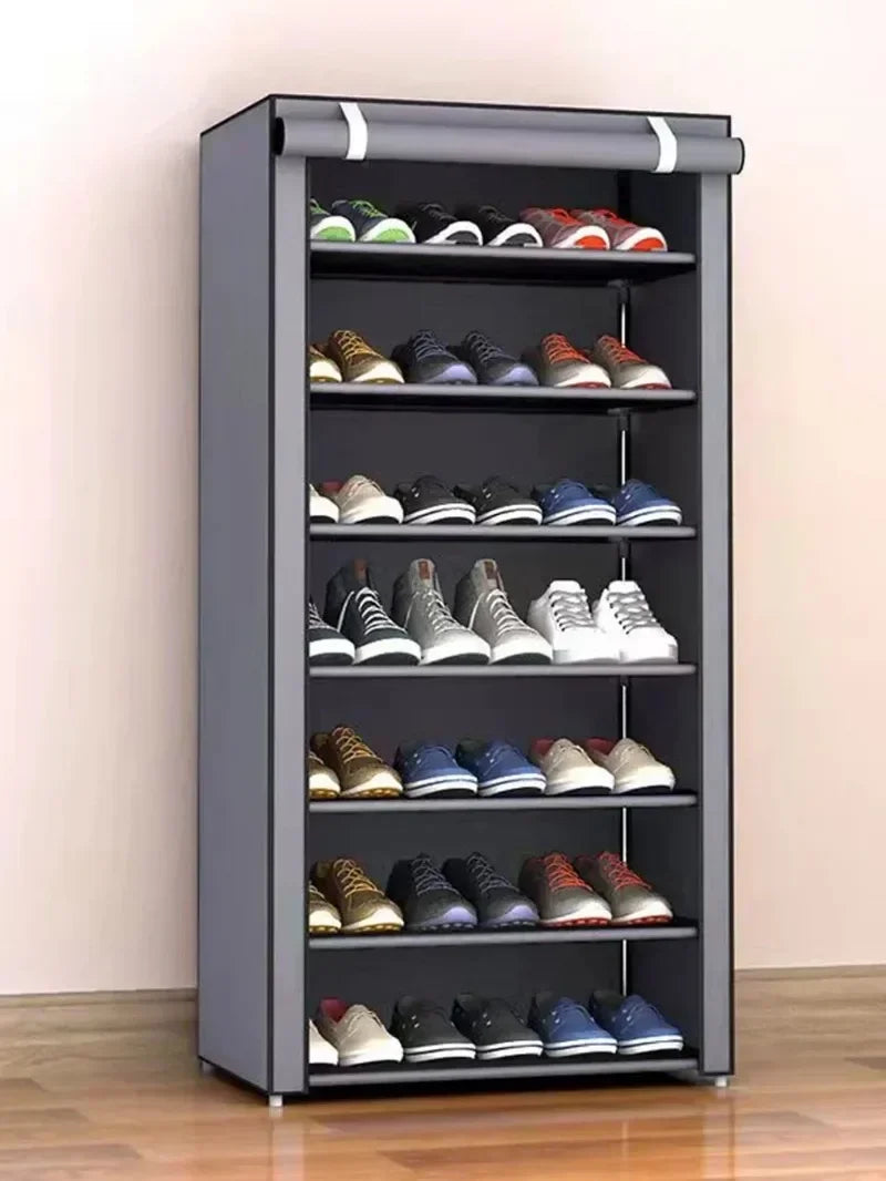 Dustproof Shoe Storage Rack – Multilayer Nonwoven Organizer Cabinet, Space-Saving Shoe Shelf for Home & Hallway