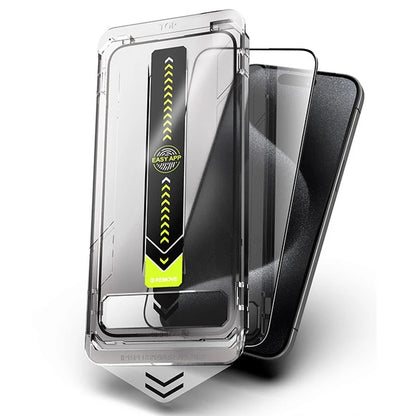 Premium Tempered Glass Screen Protector for iPhone 16 & 15 Pro Max – Easy Install, Dust-Free for iPhone 16 Plus