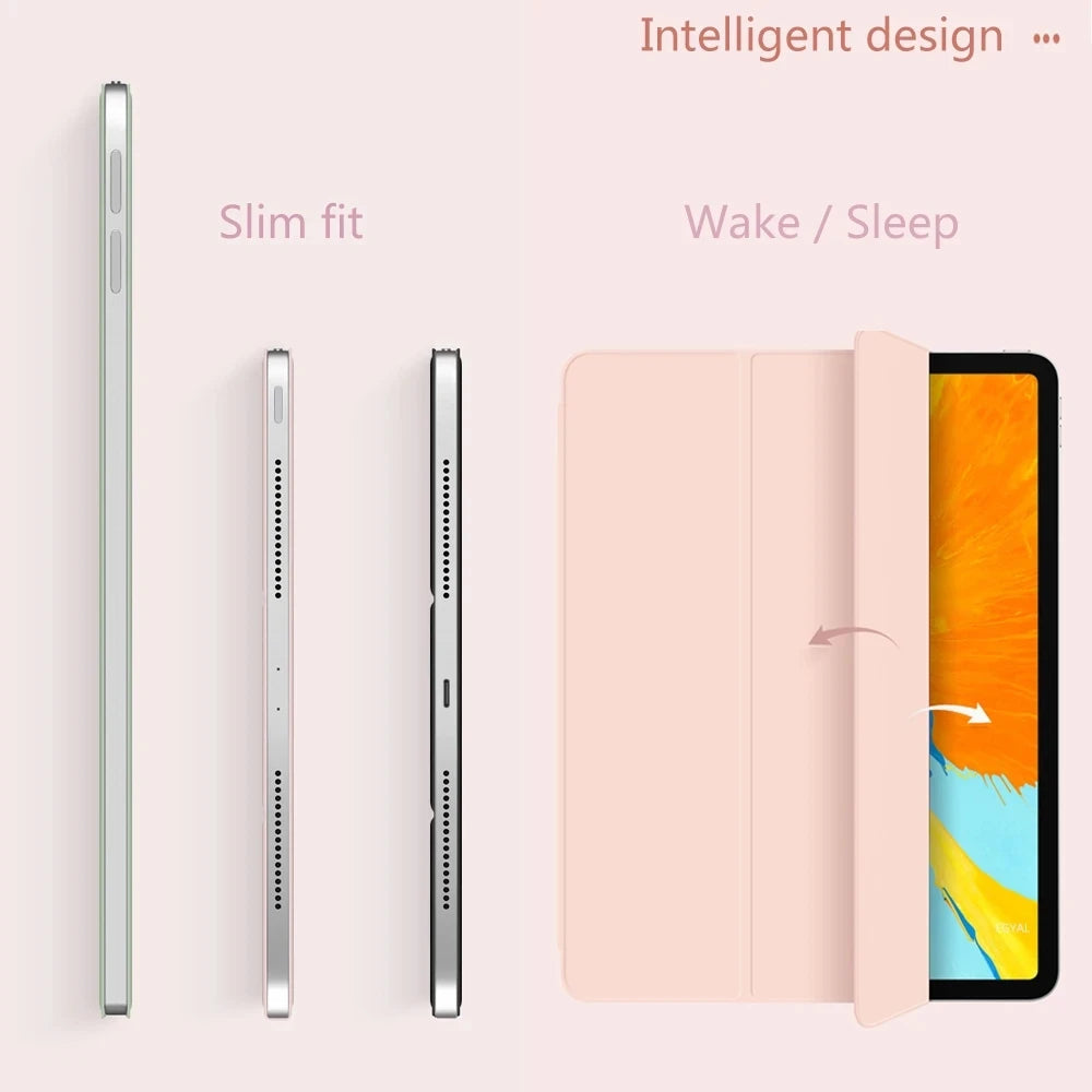 Smart Magnetic Case for iPad Pro 11 – Ultra Slim Tri-Fold Cover for iPad 10th Gen, Air 5, Pro 11 M2 (2022) with Protection Clip