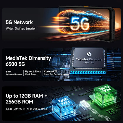 Ulefone Armor 25T Pro 5G Rugged Phone - Thermal Imaging, Android 14, 33W Fast Charging, 50MP+64MP, NFC, Waterproof Smartphone