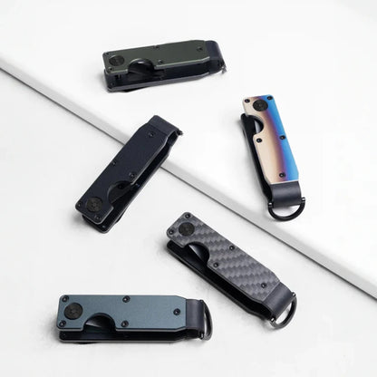 Compact Key Organizer – Minimalist Metal Key Holder for 2-6 Keys, Secure Keychain Case