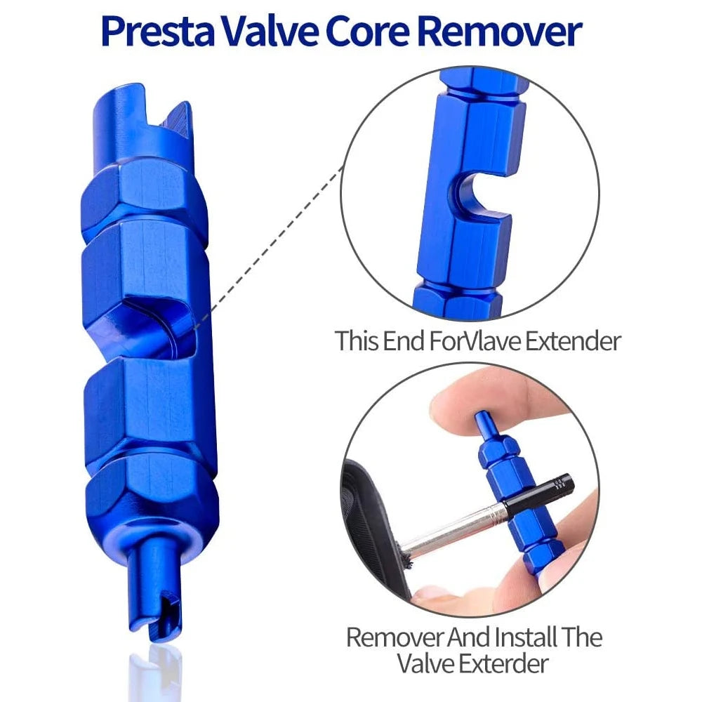 Valve Core Remover Tool – Presta & Schrader Tire Wrench for Bike, Car, Motorcycle & Bicycle Valve Repair