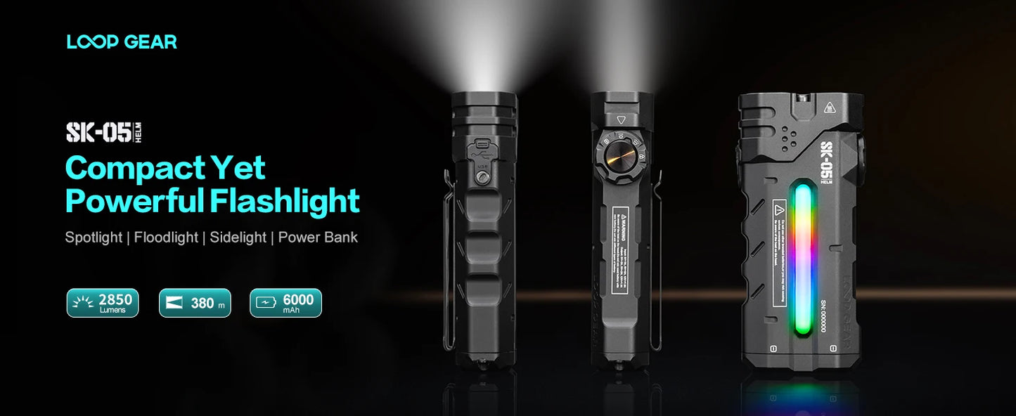 Original Outdoor Multifunctional LED Flashlight – 4360LMS Long-Range Strong Light with Ultra-Long Battery Life, Rechargeable for Camping