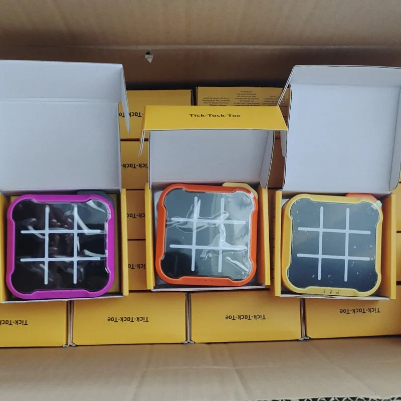 Multifunctional Electronic Tic-Tac-Toe Board – Portable Montessori Puzzle & Chess Game for Kids & Adults