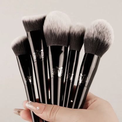 Kat Von D Makeup Brush Set – KVD Foundation, Blush, Highlight, Concealer, Powder & Eyeshadow Brushes Kit