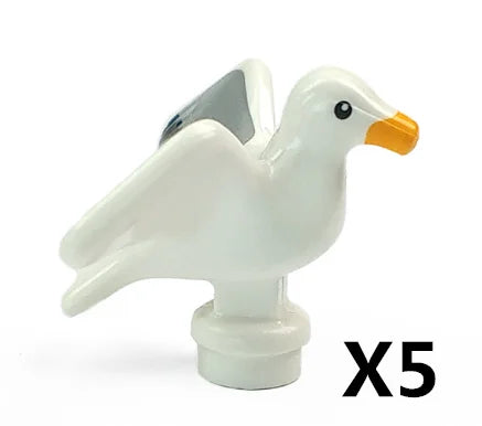 MOC Animal Scene Building Blocks – Zoo & Wildlife DIY Toy Bricks with Ducks, Cats, Dogs, Penguins, Eagles, Wolves, Bears, Deer, Sharks, Snakes, Mice, Sheep (K055)