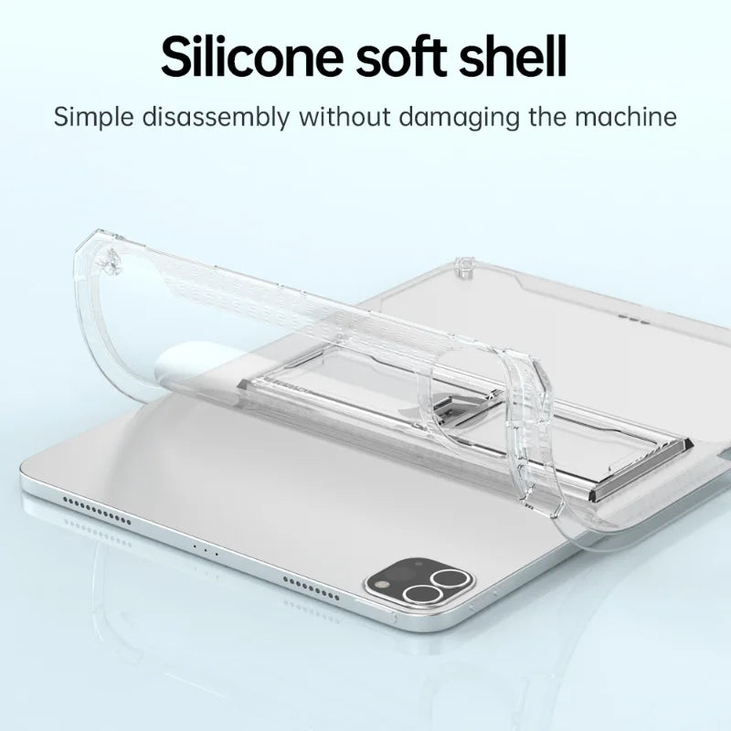 iPad Case 2022 – Transparent Cover for Pro 11 (10th Gen), Air 5/4, Mini 6, 10.2, 7/9th Gen, 12.9 & 9.7 (2018-2021) Funda