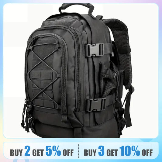 Outdoor Tactical Military Backpack | Large Capacity 40L-64L | Travel Hiking Camping Fishing Tool Bag for Men Women