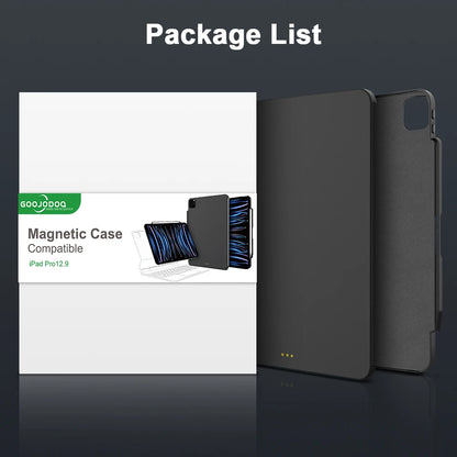 Magnetic Case for iPad Pro 11/13 & iPad Air 6/4/5 (2024) – Compatible with M4 Magic Keyboard & Pencil Holder