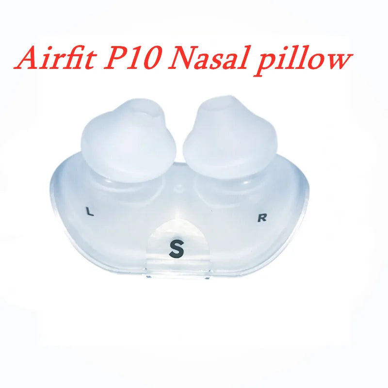 Silica Cushion for ResMed AirFit P10 Nasal Pillows Mask – S/M/L Anti-Snore Sleep Apnea Accessory