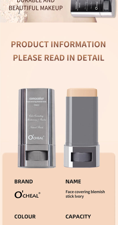 Ocheal Foundation and Contour Stick – Long-Wear Lightweight Concealer, Bronzer, and Brightening Makeup Pen