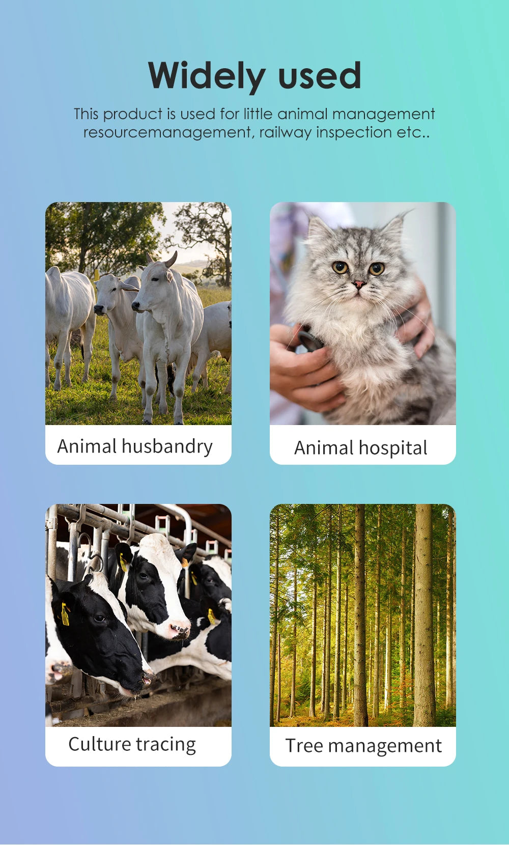 Handheld Animal RFID Reader - 134.2KHz & 125kHz Pet Microchip Scanner, USB/Bluetooth Tag Reader for Cats & Dogs with Tags