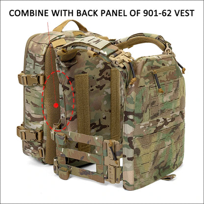 1000D Nylon Hunting Backpack – Lightweight Molle Plate Carrier Rucksack, Hiking & Sports Bag Compatible with Vest