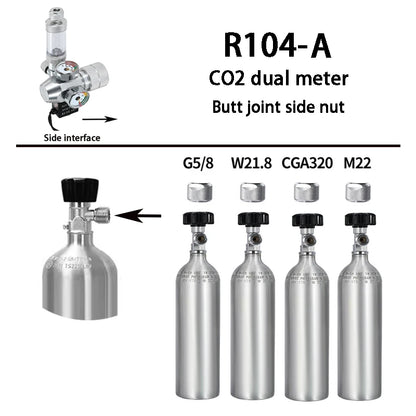 2024 DIY Aquarium CO2 Regulator – Electromagnetic Valve, Bubble Counter & Pressure Reducing System for Fish Tank