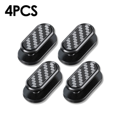 Car Invisible Small Hooks - Carbon Fiber Self-Adhesive Dashboard Wall Hook for USB Cables, Headphones, & Key Storage