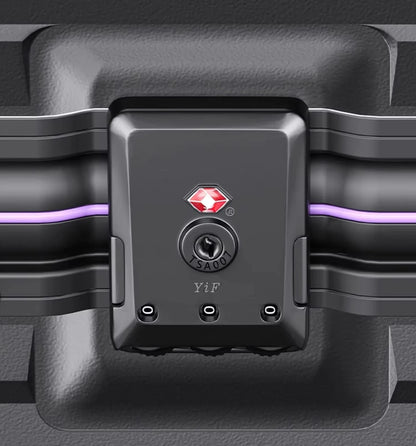 Aluminum Frame Rolling Luggage — Wide Handlebar Trolley Suitcase with Colorful Silent Spinner Wheels, TSA Lock & Large Capacity