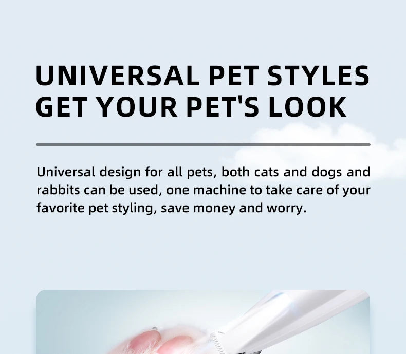 Type-C Dog Paw Trimmer - Waterproof Pet Hair Clippers with LED Light & Display, 18mm Wide Blade Grooming Tool