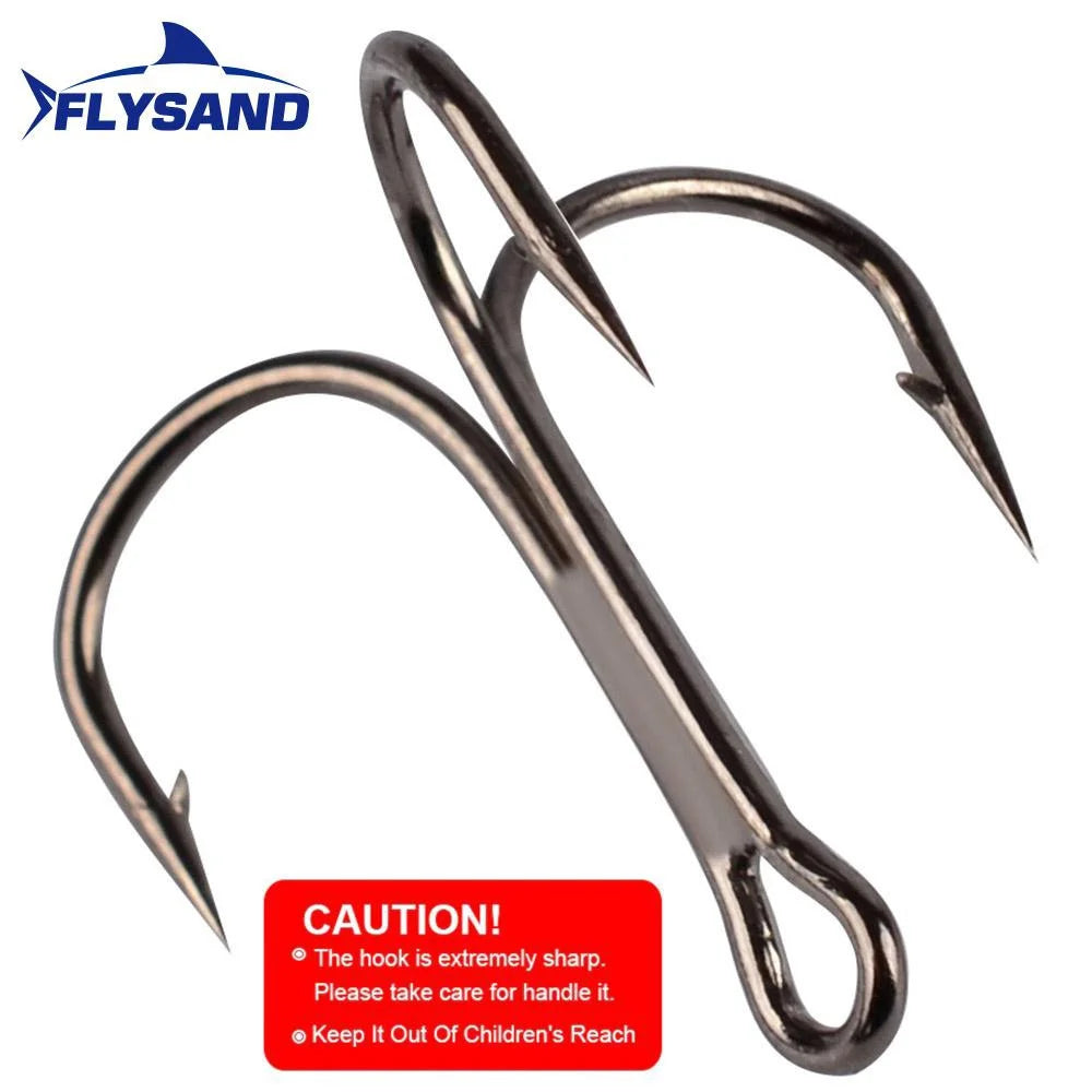 FLYSAND Hard Bait Silver Spoon Jigging Lure - Metal Treble Hook Casting Blade Spinner for Trolling, Stainless Steel Spinner Bait