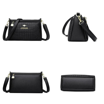 Luxury Women’s Leather Handbag – Large Capacity Shoulder & Crossbody Designer Bag