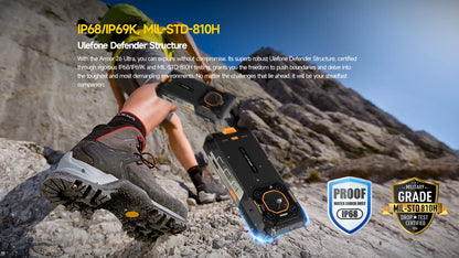 Ulefone Armor 26 Ultra 5G Rugged Waterproof Smartphone - 120W Fast Charging, 15600mAh, 200MP+64MP, 24GB+512GB, NFC