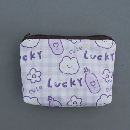 Snoopy Print Mini Coin Purse – Cute Wallet & Card Holder for Women, Girls & Kids, Small Cosmetic & ID Bag