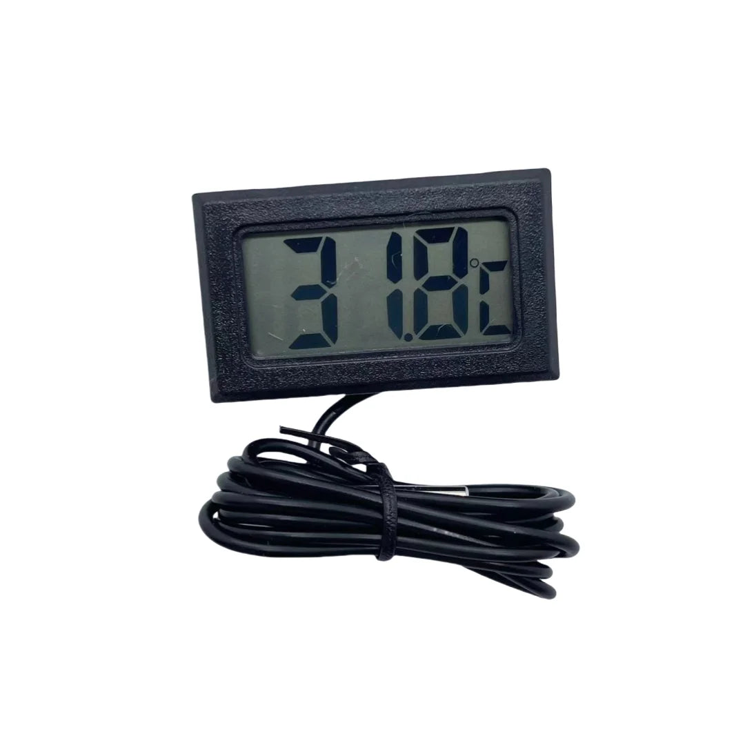 Digital Aquarium Thermometer with Probe – Suction Cup Water Temperature Gauge for Fish Tanks, Celsius (℃) Display