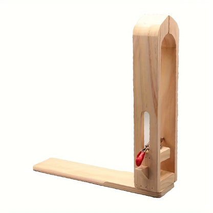 Leathercraft Wooden Sewing Clips with Extended Base Plate – Handmade Leather Tool Clamps for DIY Projects