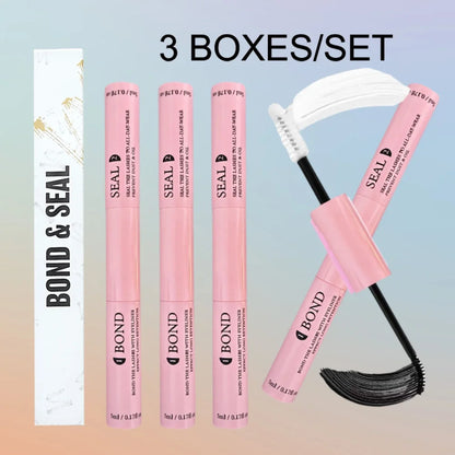 Lash Bond and Seal Kit – 10ml Strong Hold Individual Lash Glue, 5ml Remover, and Tweezers for Extensions