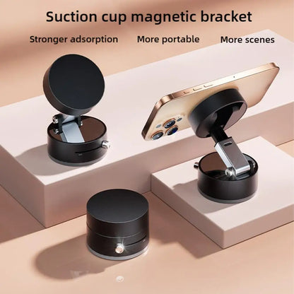 Double-Sided Magnetic Suction Phone Holder – Foldable & Multi-Functional Vacuum Mount