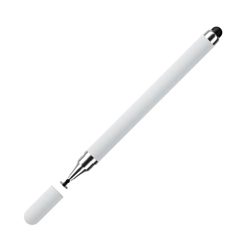 Dual-Head Capacitive Pen: Disc & Silicone Head Stylus for Painting, Office Work, Mobile Phones & Tablets - Retouching Dual-Purpose Capacitive Pen