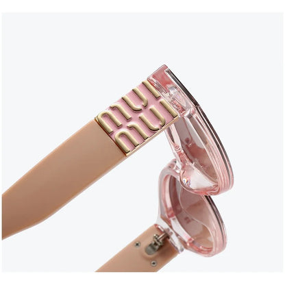 Luxury MUI MUI Designer Glasses – Stylish Cateye Eyewear for Women & Men, UV400 Protection