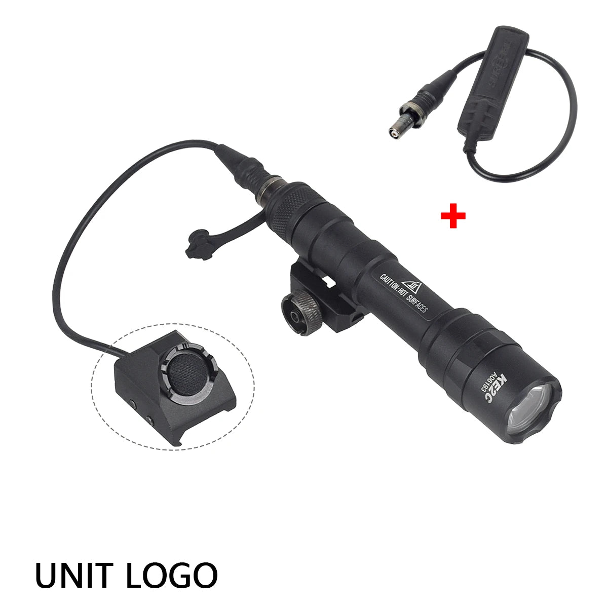 Tactical Surefire M600 M600U/M600B Airsoft Flashlight – Powerful LED Scout Light with 5 Switch Styles for 20mm Rail Rifle Gun