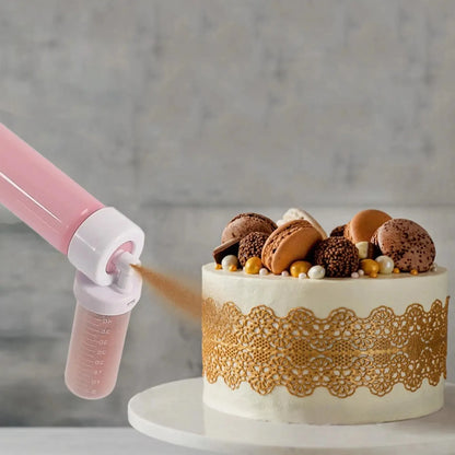 1 Set (5pcs) Manual Spray Guns: Cake Coloring Duster Baking Tool - Enhance Your Baking with Cake Spray Tube