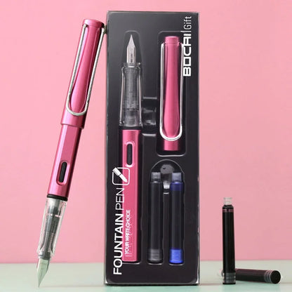 EF Fountain Pen Set: 0.38mm Replaceable Ink Refill - Ideal for Students, Business, School, Office Supplies