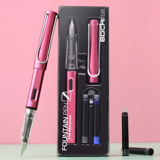 EF Fountain Pen Set: 0.38mm Replaceable Ink Refill - Ideal for Students, Business, School, Office Supplies