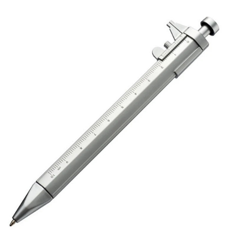 Multifunction Caliper Ballpoint Pen - 0.5mm Gel Ink Vernier Caliper Roller Pen for Creative Stationery