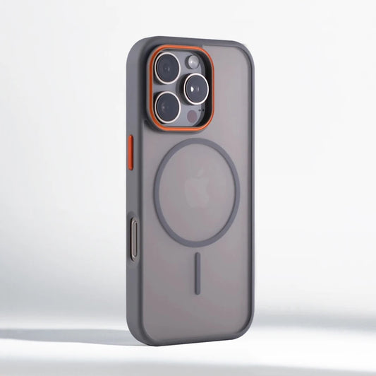 Luxury Matte Translucent MagSafe Case — Shockproof Wireless Charging Cover for iPhone 12–17 Pro/Max/Plus