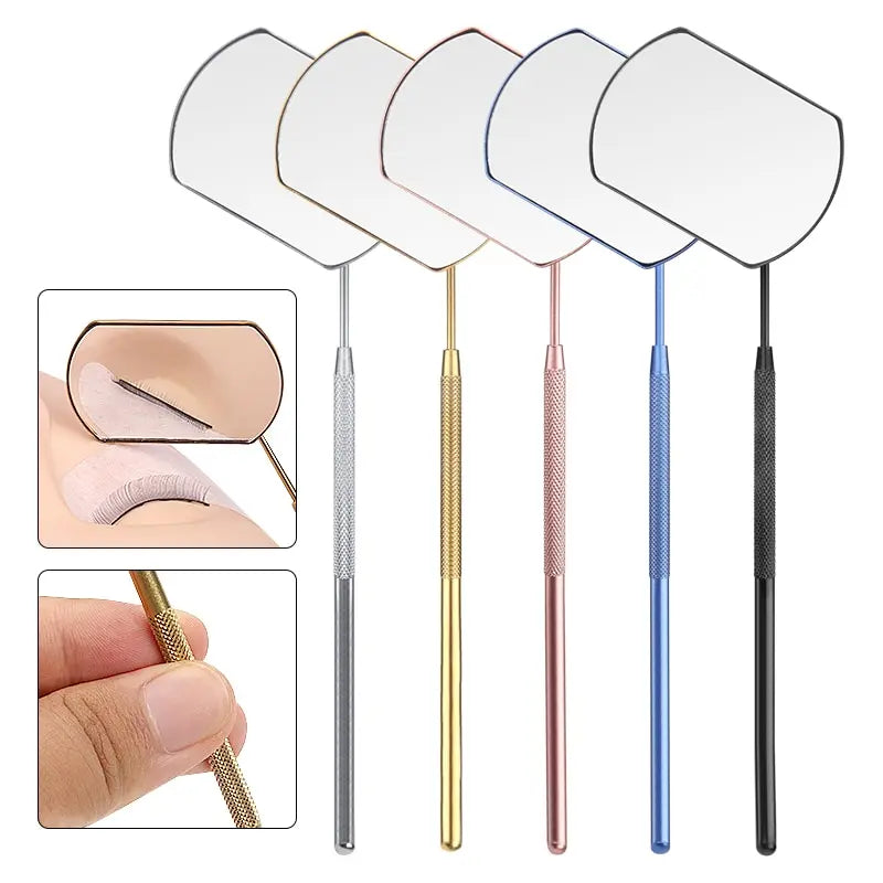 Lash Extension Mirror – Stainless Steel Multifunctional Tool for Eyelash Grafting & Makeup