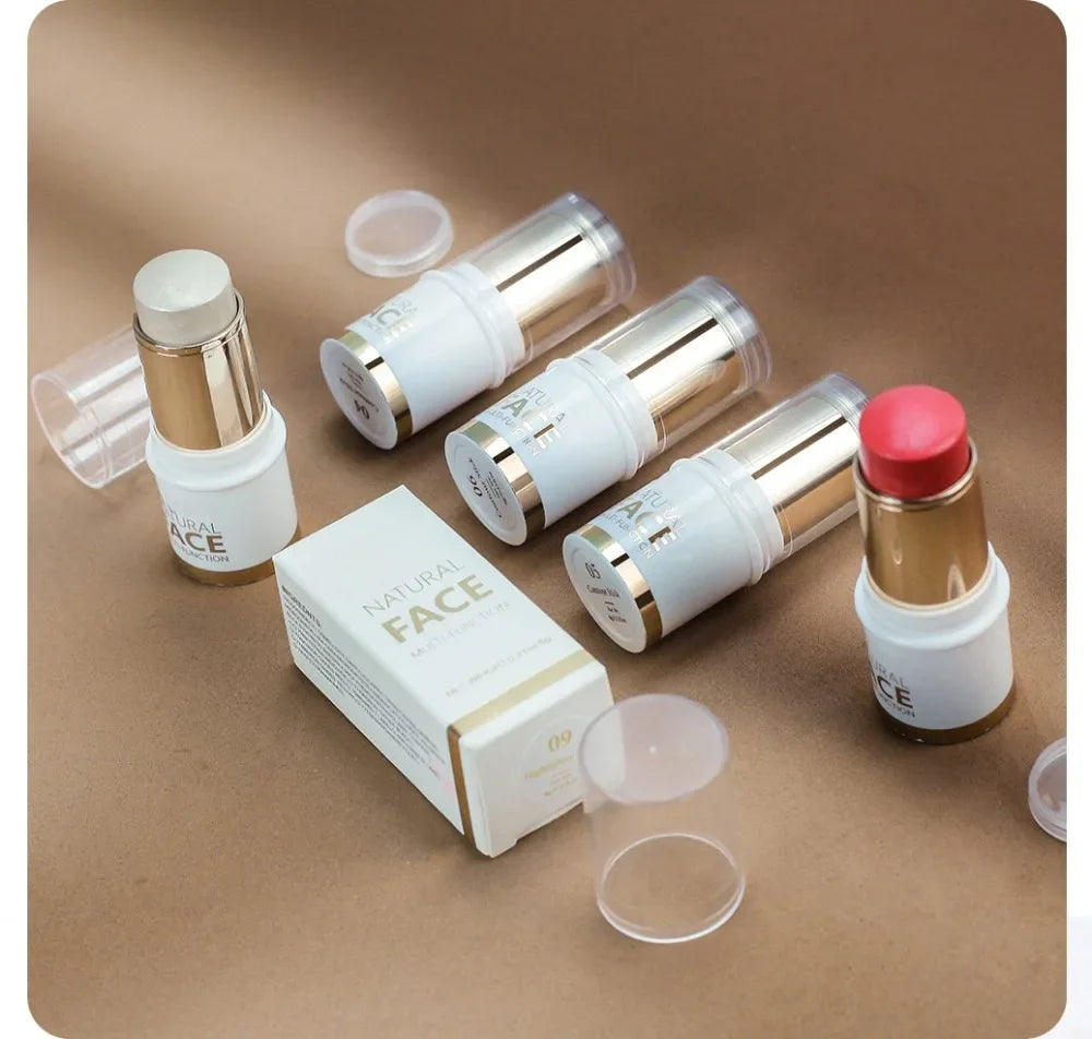 Highlighter Stick – Brightening Skin Tone, Contouring, Natural Stereo Concealer & Multi-Purpose Blush Stick
