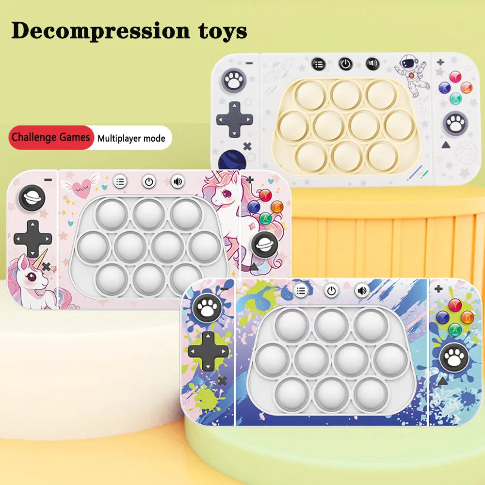 Upgraded Pop-Push Children's Fidget Toy: Press Handle Pinch Quick Push ...