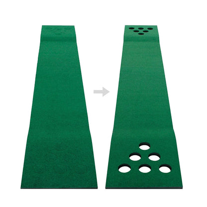 Golf Pong Putting Game Set – Indoor & Outdoor Training Aid with Front Border for Backyard, Office, and Party