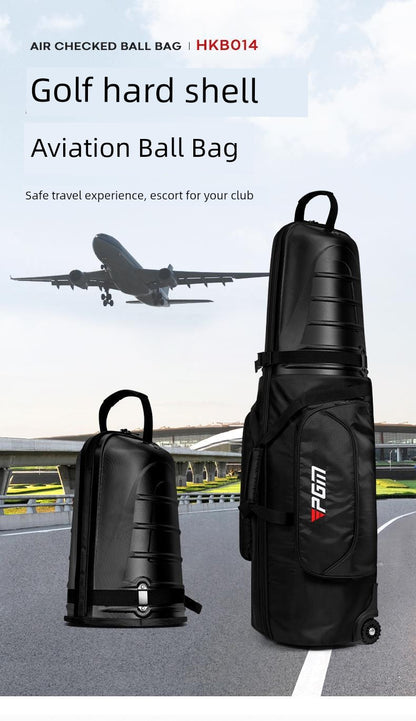PGM Travel Golf Bag – Hard Shell Aircraft Consignment Roller Bag for Men & Women, Anti-Collision and Anti-Extrusion
