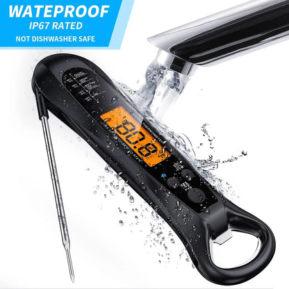 Instant Read Digital Meat Thermometer – Fast, Precise Cooking Thermometer with Backlight & Magnet