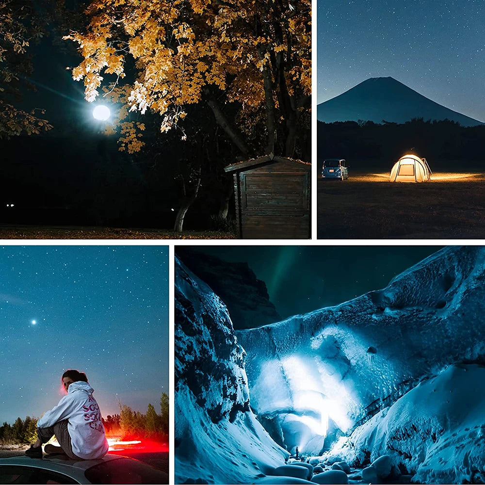 Remote Control Rechargeable LED Magnet Camping Lantern: Powerful Portable Flashlight - Fishing Light, Floodlight Tent Lamp