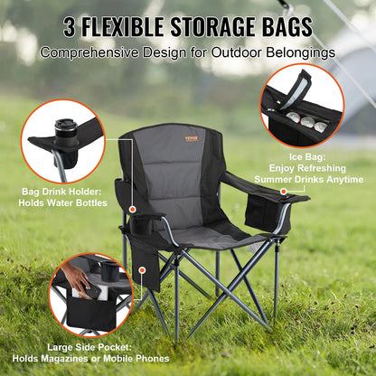 SucceBuy Outdoor Camping Chair — Ultralight Folding Portable Chair, 350lbs High Load, Ideal for Beach, Hiking, Picnic, Travel, and Fishing